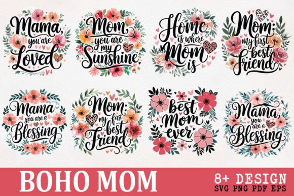 Boho Mom Sublimation Mother’s Day Bundle: Designer Review