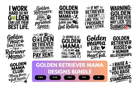 Golden Retriever Mama SVG Bundle: A Designer’s Test