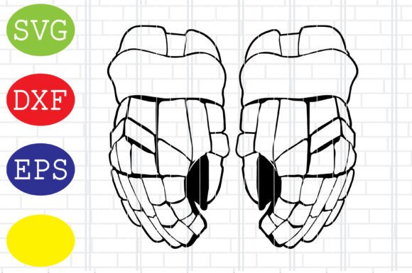 Hockey Player Gloves SVG