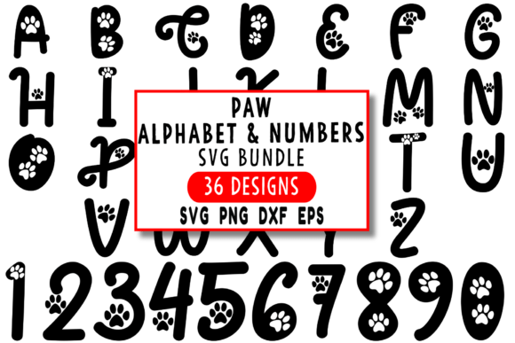 Paw Alphabet and Numbers Bundle: A Designer’s Review