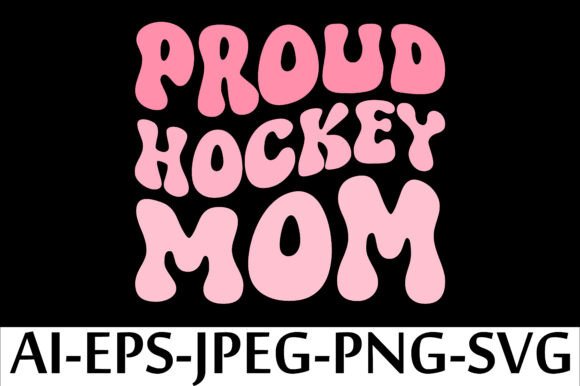 PROUD HOCKEY MOM. T-SHIRT DESIGN.