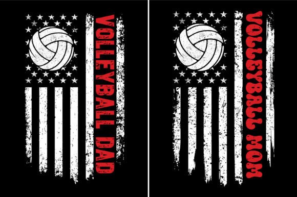 Volleyball Mom. Volleyball Dad Design