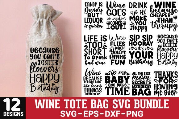 Wine Tote Bag SVG Bundle: A Designer’s Review